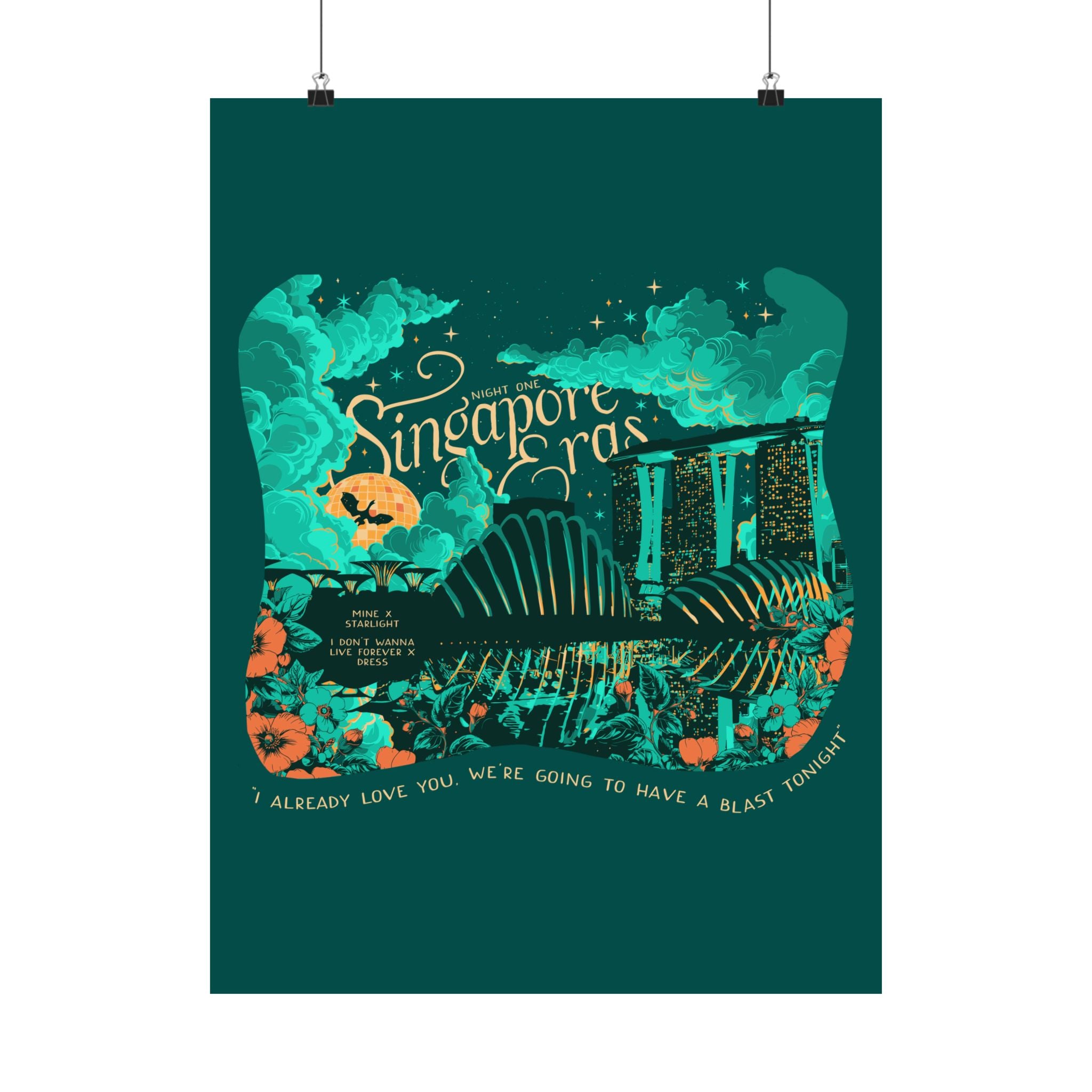 Night One Singapore Eras Poster