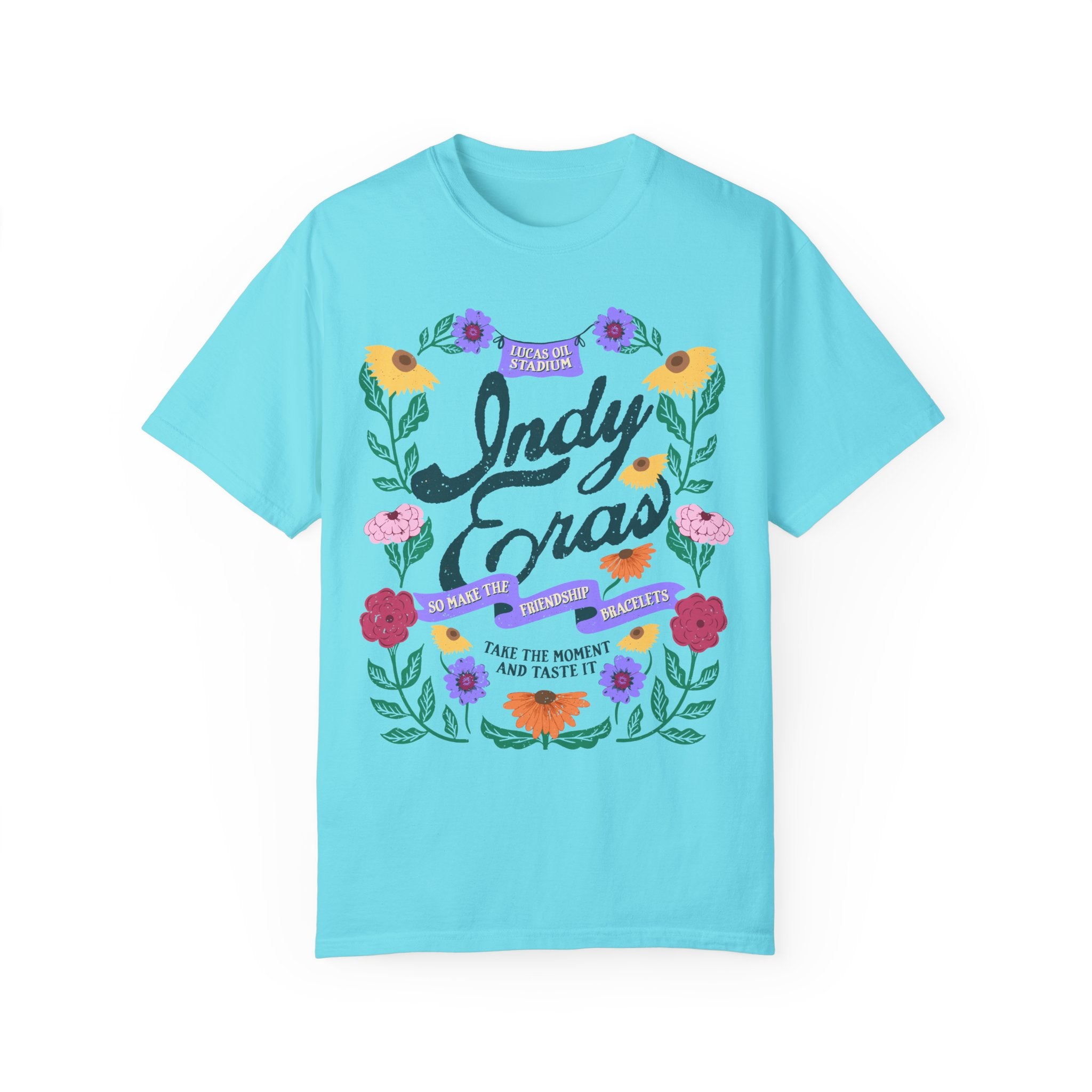 Indy Eras Tour  Floral Piano Comfort Colors Tee