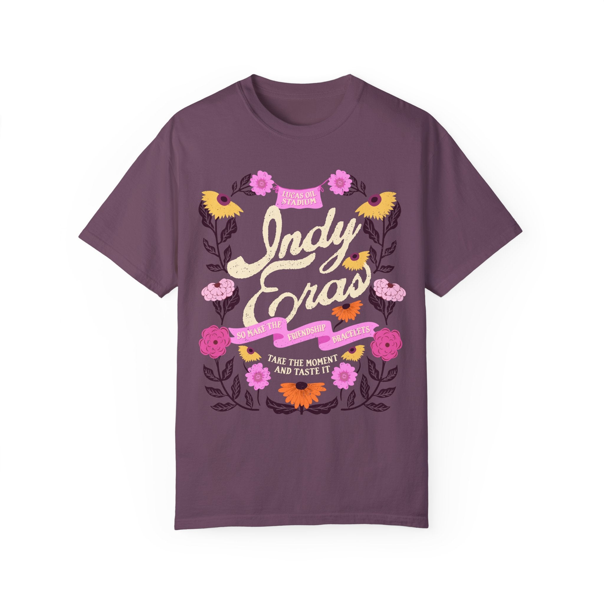 Indy Eras Tour  Floral Piano Comfort Colors Tee