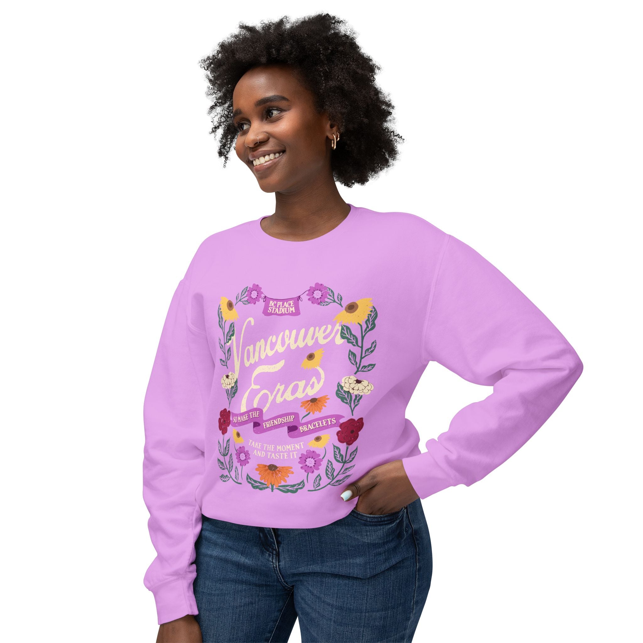 Vancouver Eras Floral Surprise Song Piano Lightweight Crewneck