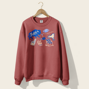 Buffalo Forever Crewneck in Crimson