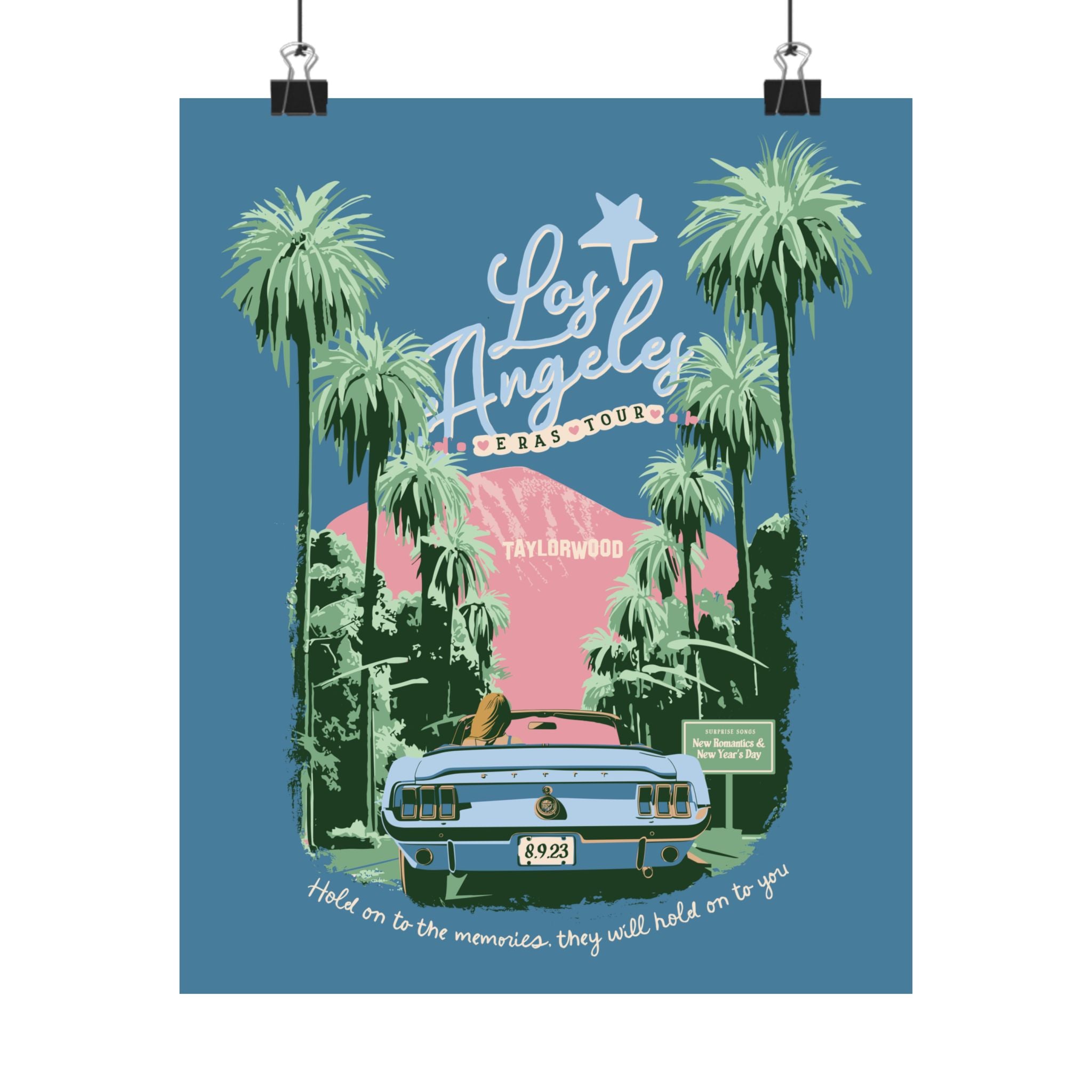 Los Angeles Eras Night Six Taylorwood Poster