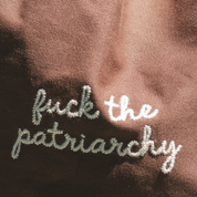 Fuck the Patriarchy Embroidered Tote Bag