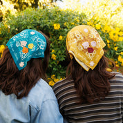 Embroidered Garden Bandana