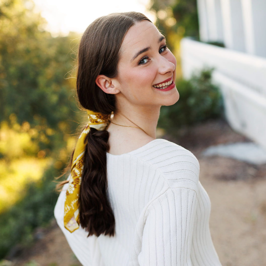 Embroidered Garden Bandana