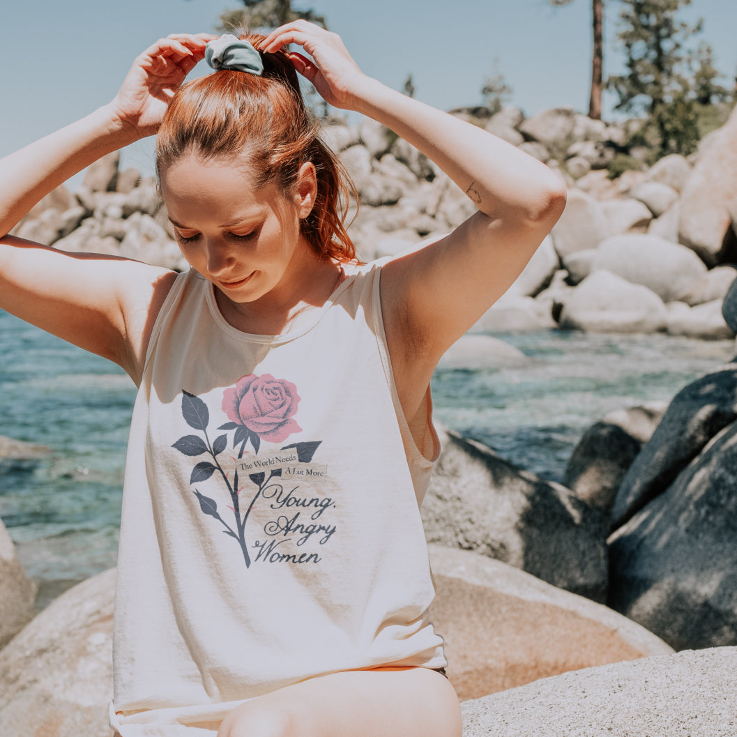 The World Needs Young, Angry Women Comfort Colors Tank