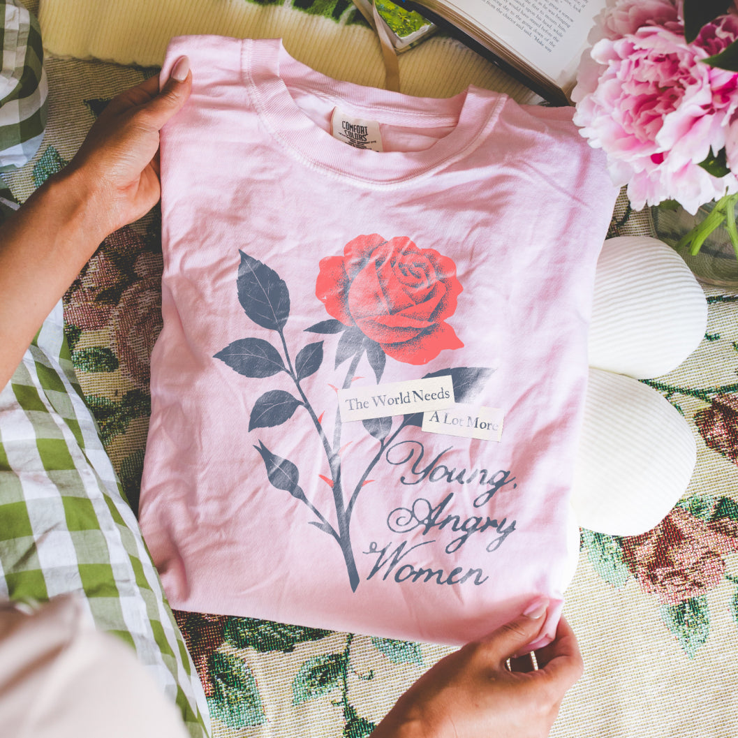 The World Needs Young, Angry Women Tee