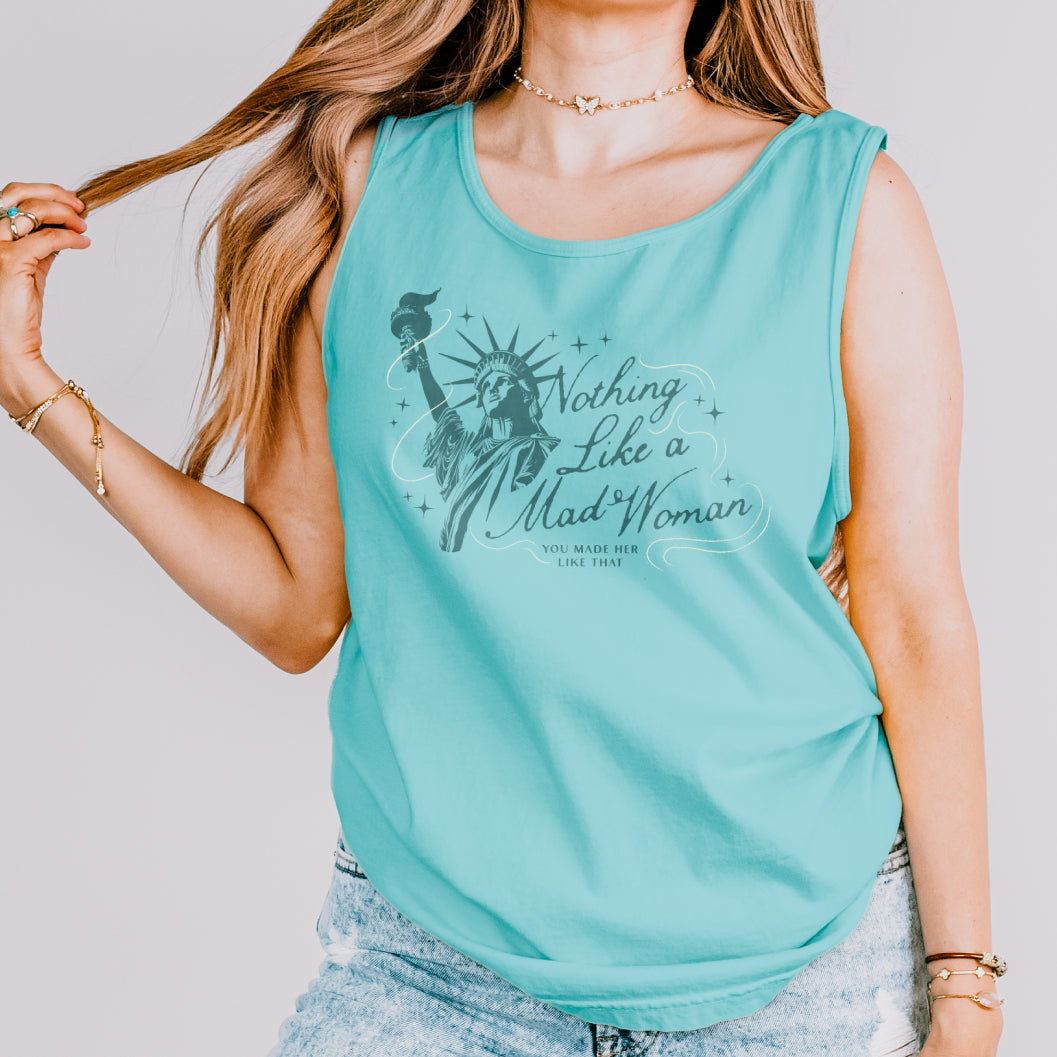Mad Woman Liberty Comfort Colors Tank