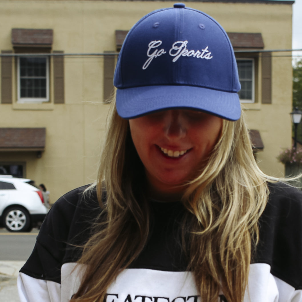 Go Sports Blue Bow Hat