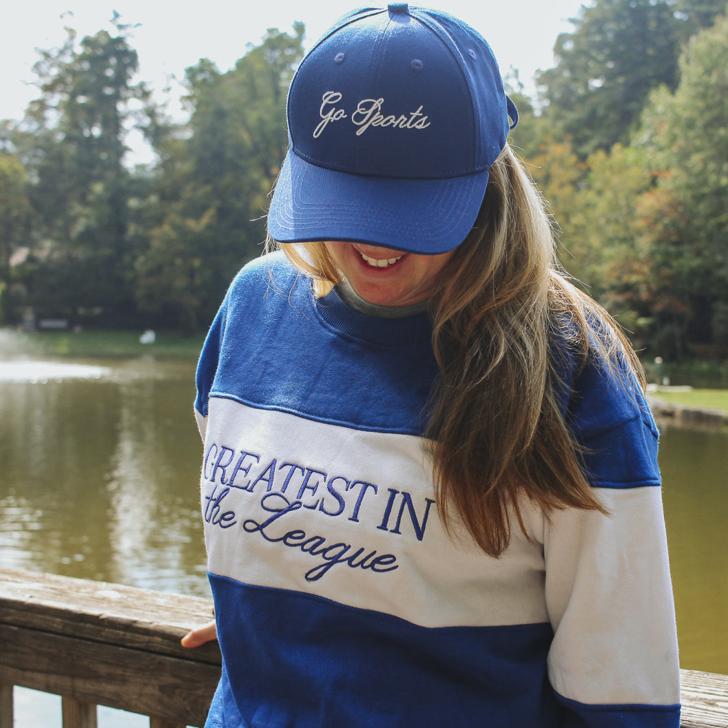 Blue Game Day Classic Varsity Crewneck