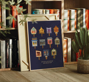 Navy Dear Reader Print