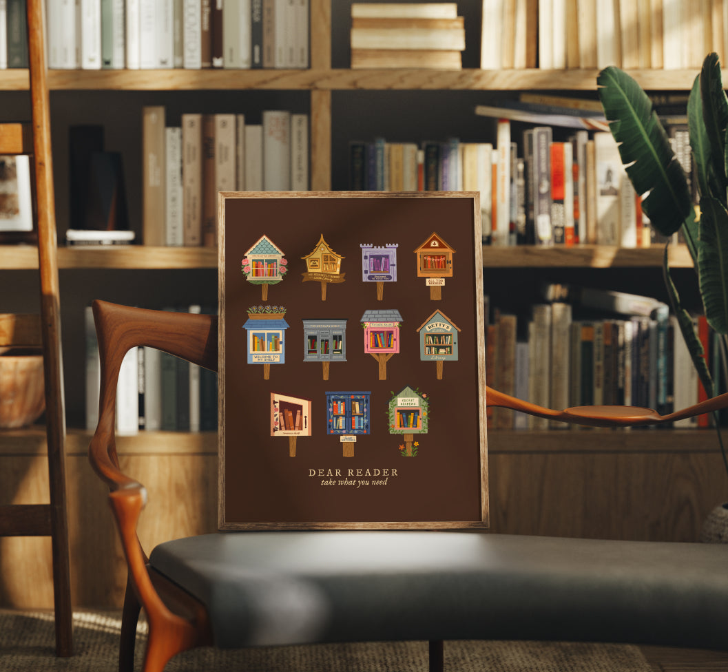Brown Dear Reader Print