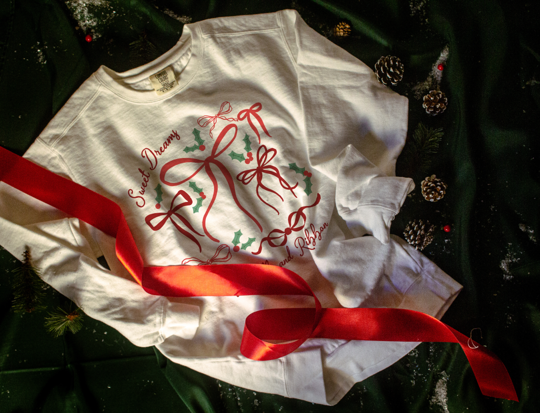 Sweet Dreams of Holly and Ribbon Crewneck
