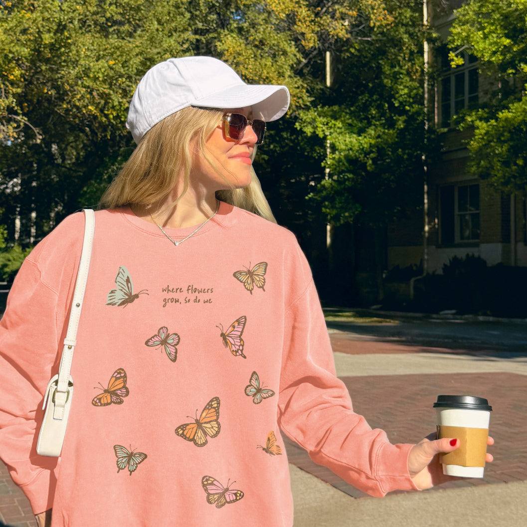 Where Flowers Grow Lightweight Crewneck