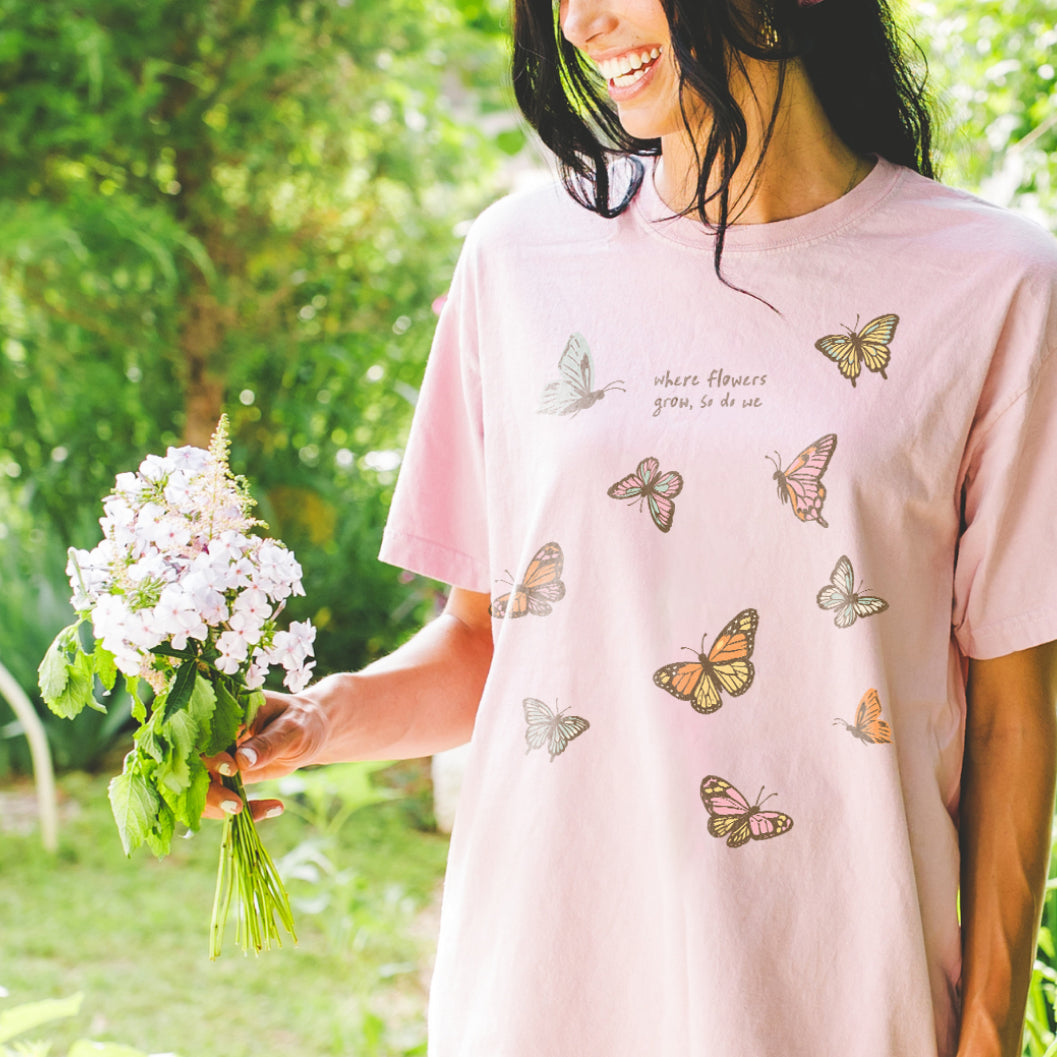 Where Flowers Grow Tee