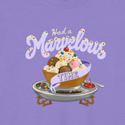 Had a Marvelous Time Sundae Youth Tee print close-up