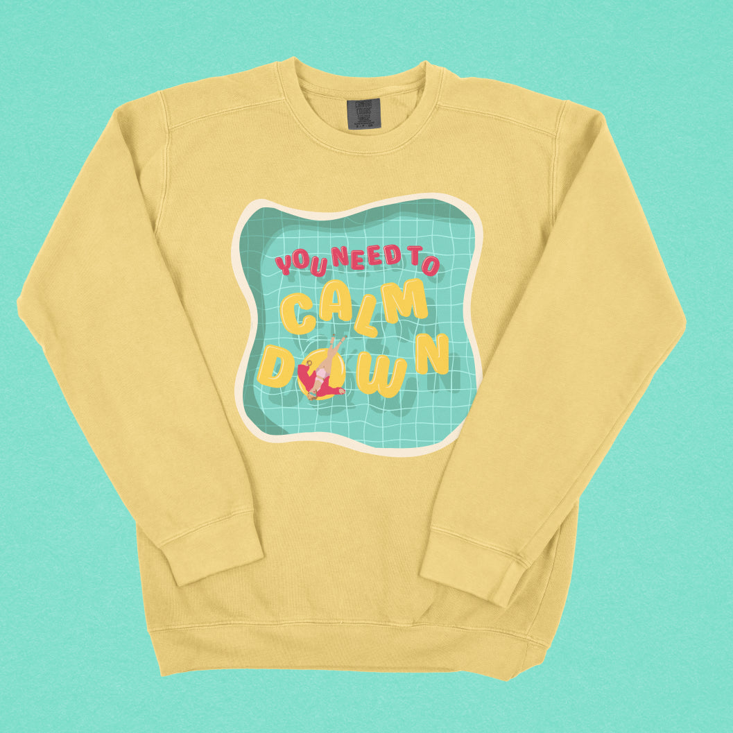 Calm Down Lightweight Crewneck