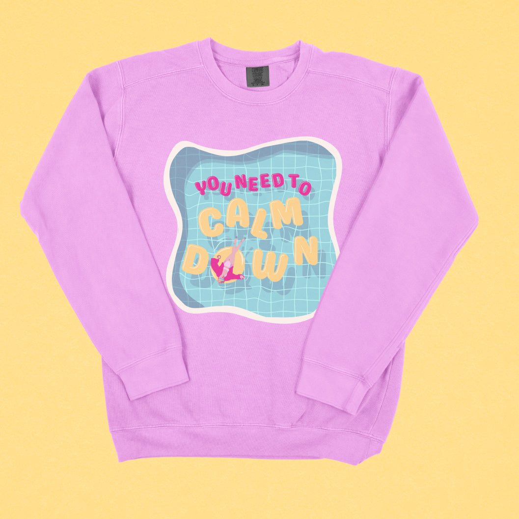 Calm Down Lightweight Crewneck
