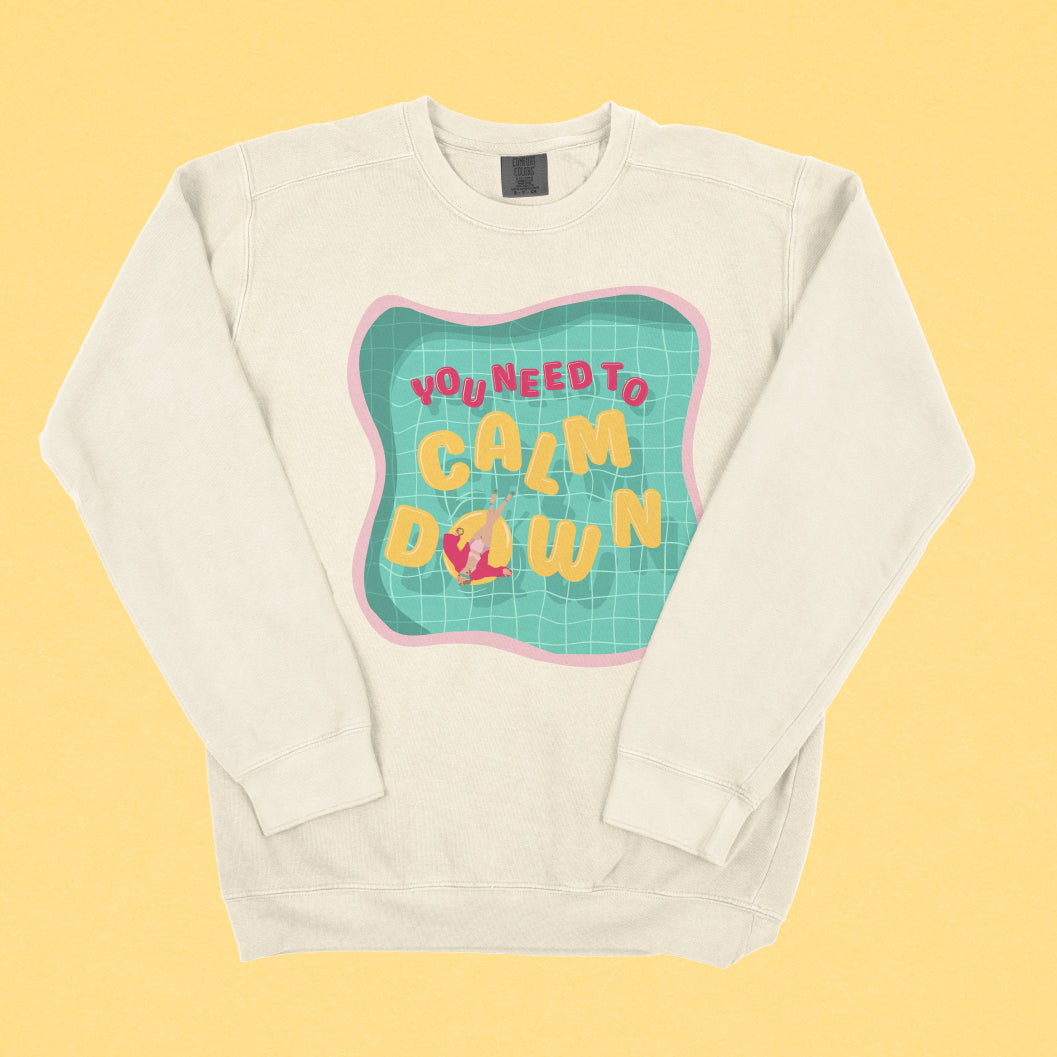 Calm Down Lightweight Crewneck