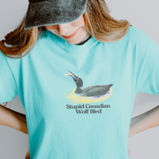 Stupid Canadian Wolf Bird Crop Top