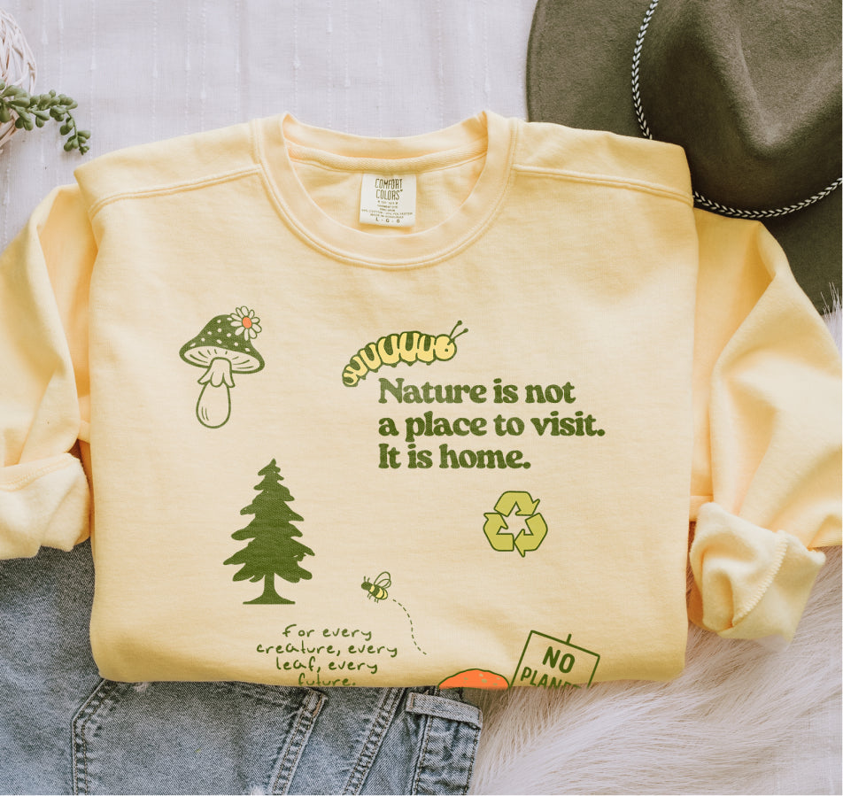 Nature is Home Lightweight Crewneck