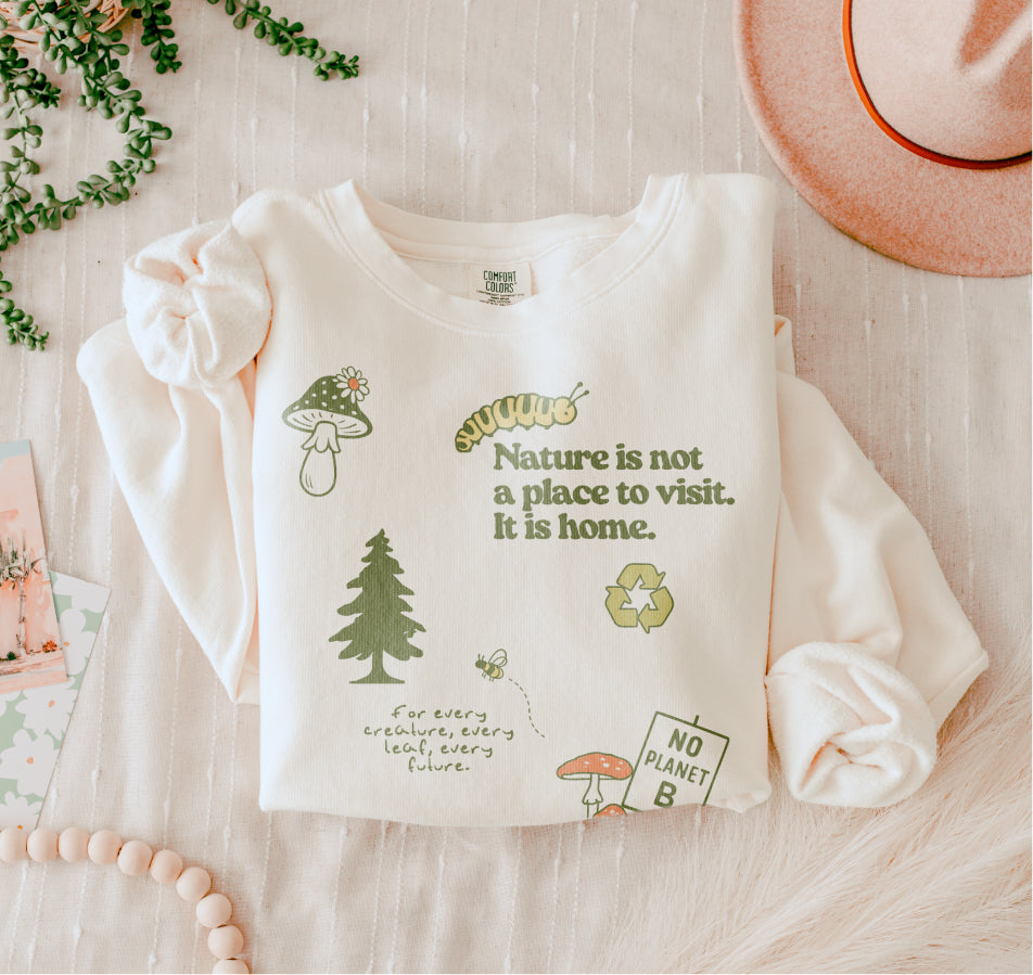 Nature is Home Lightweight Crewneck