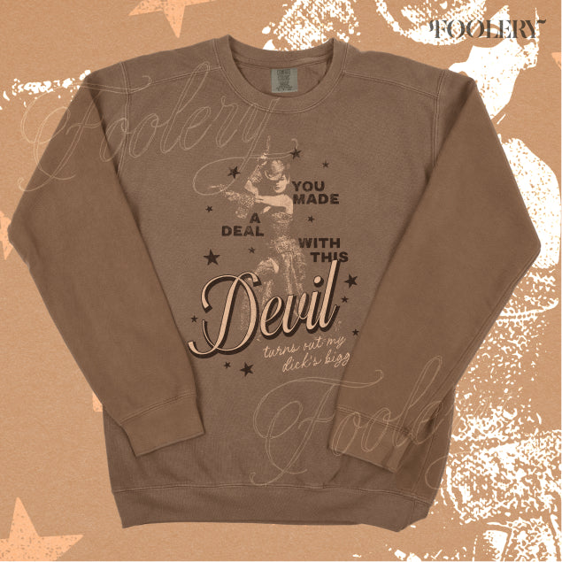 Deal With This Devil Lightweight Crewneck