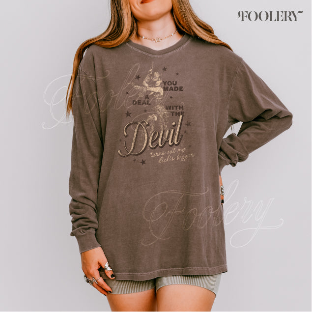 Deal With This Devil Long Sleeve Tee