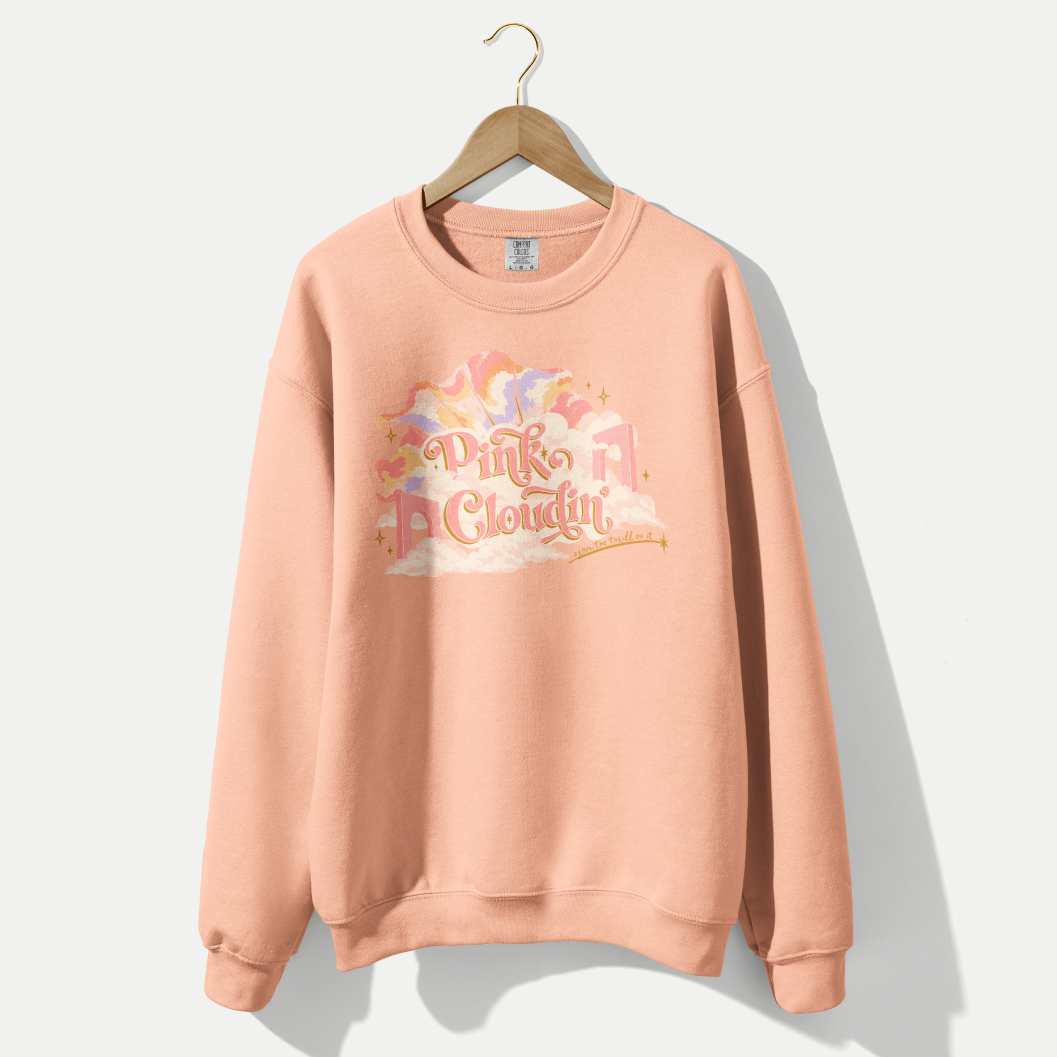 Pink Cloudin' Lightweight Crewneck