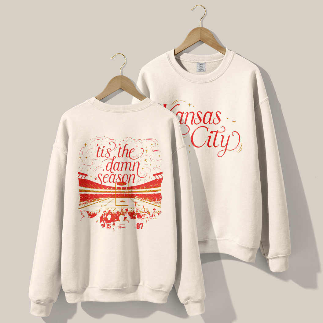 Kansas City 'Tis the Damn Season Lightweight Crewneck