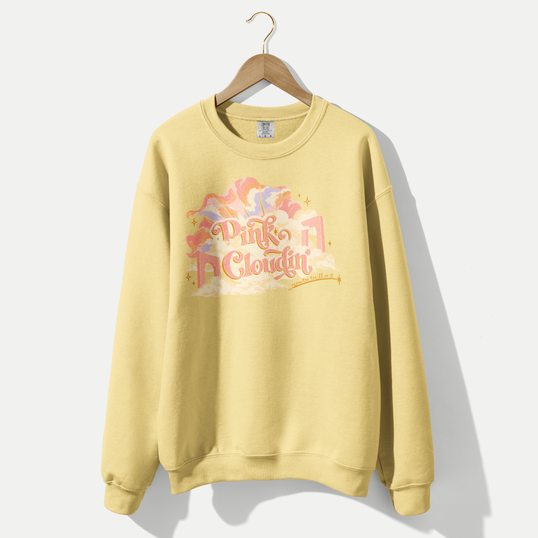 Pink Cloudin' Lightweight Crewneck