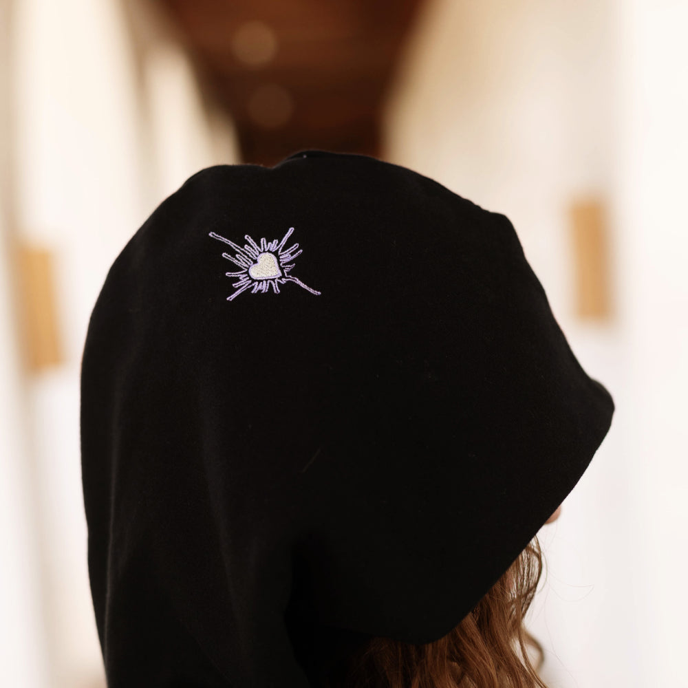 Violet Tears Embroidered Hoodie