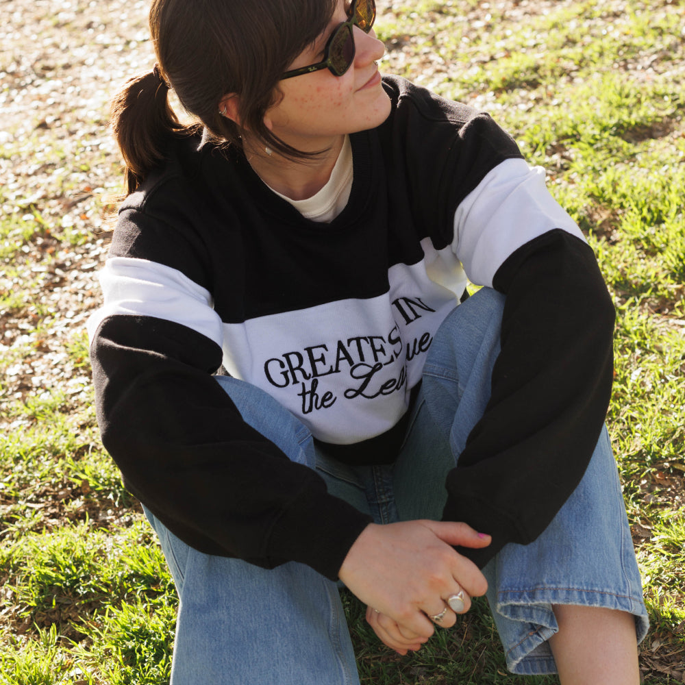 Black Game Day Classic Varsity Crewneck