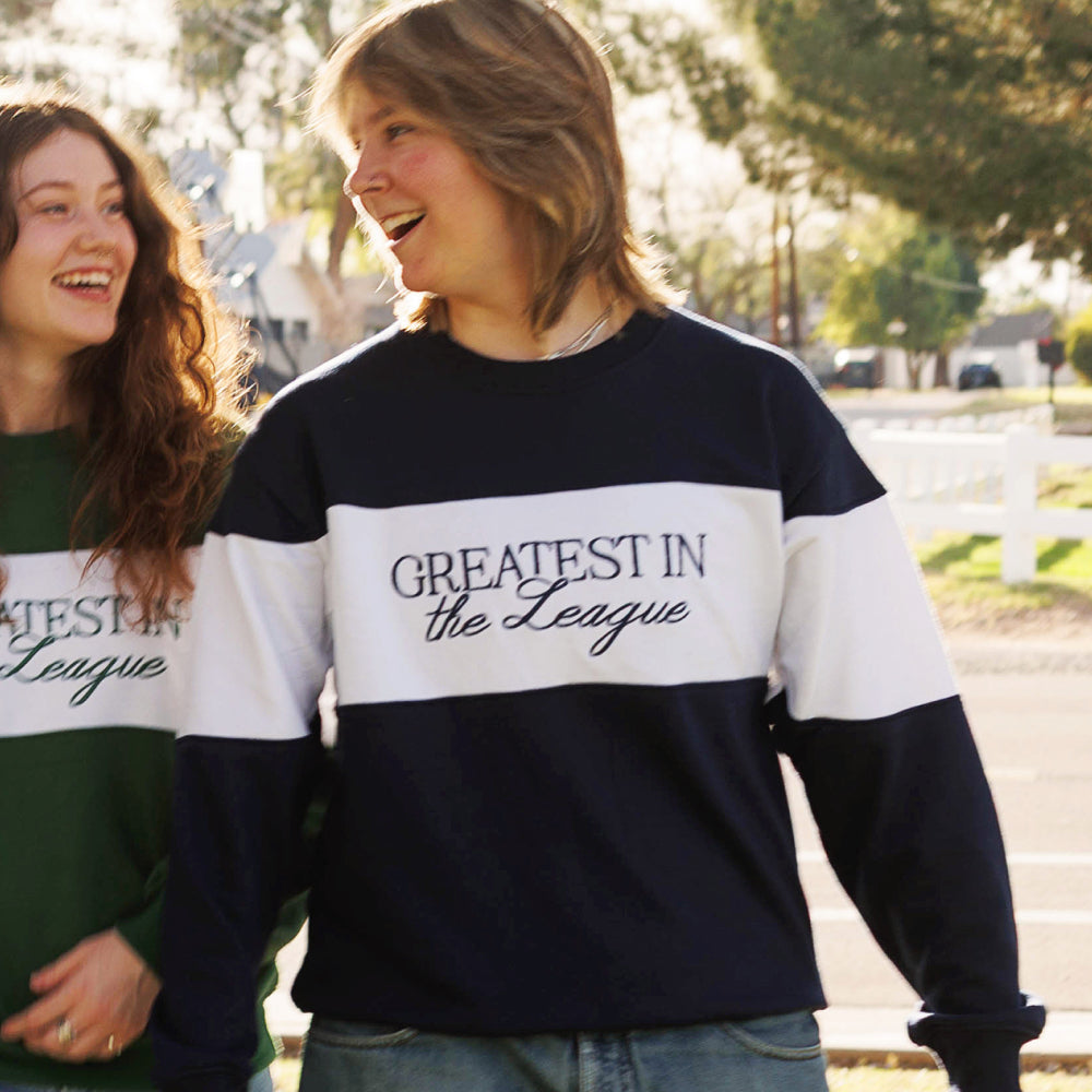 Navy Game Day Classic Varsity Crewneck