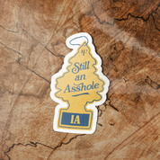 State & Provinces Assholes Sticker