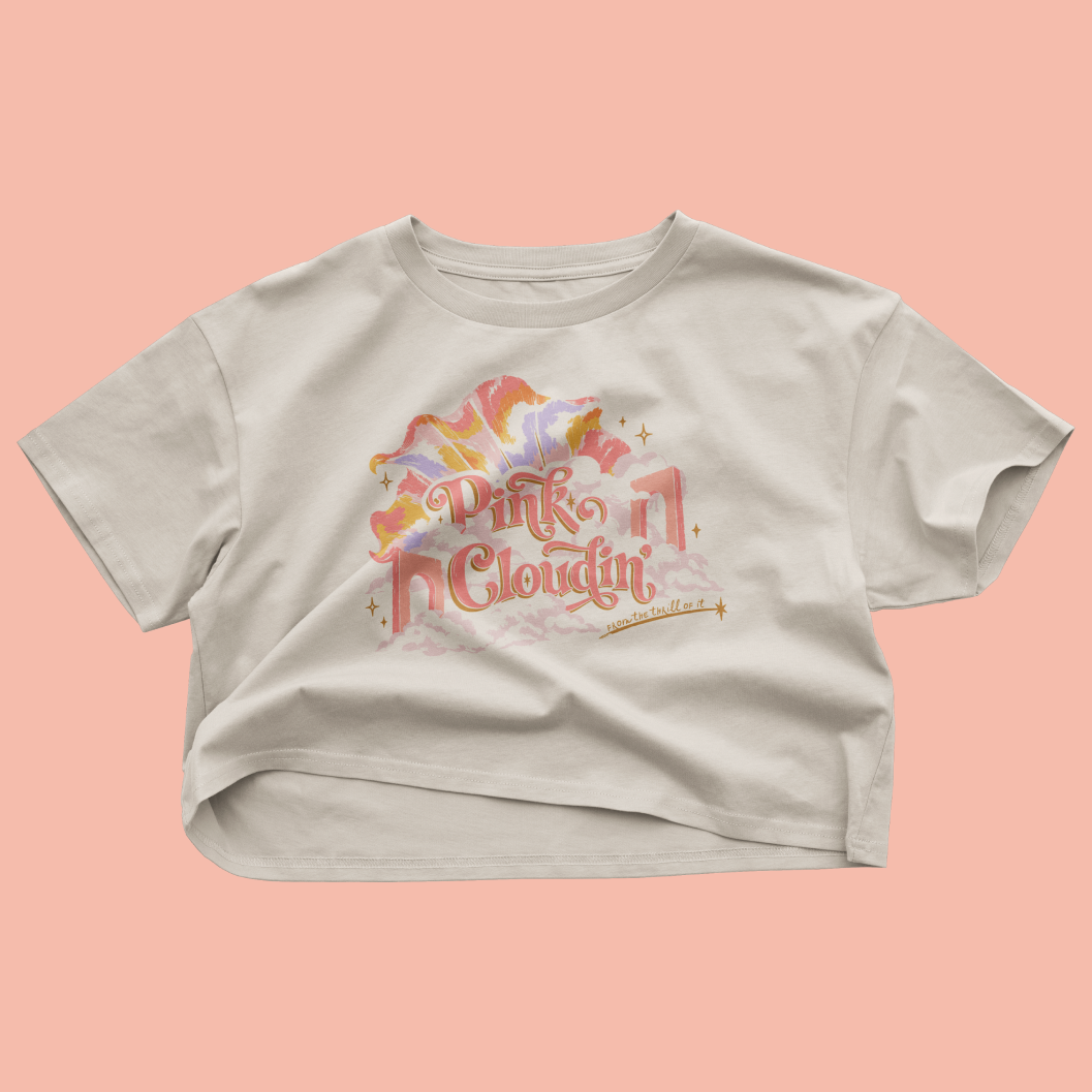 Pink Cloudin' Crop Top