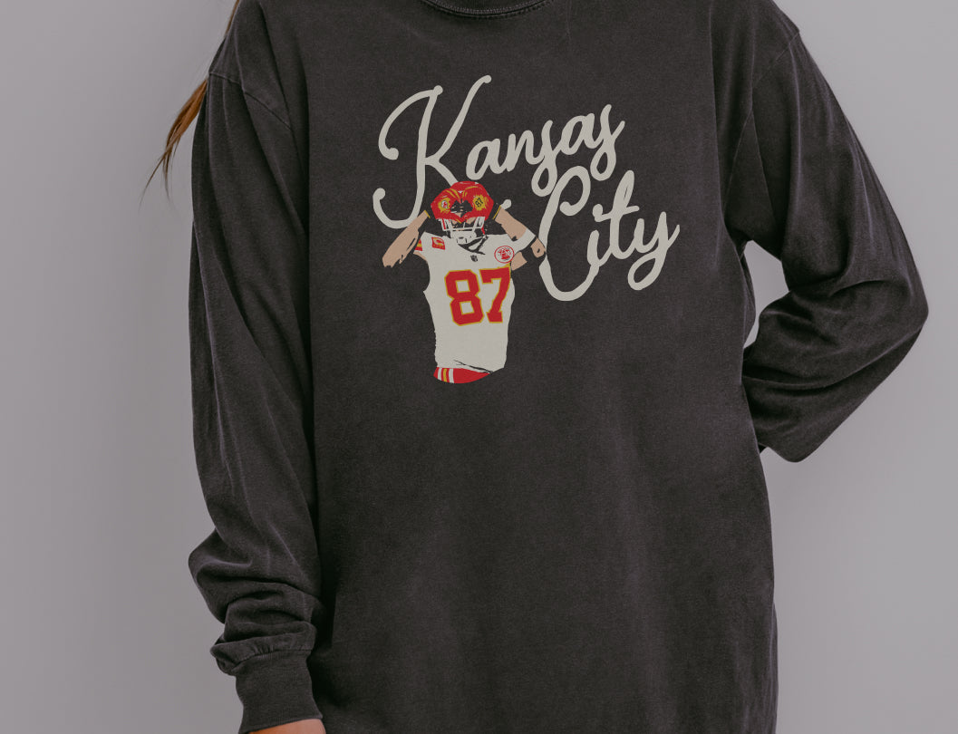 Kansas City Heart Hands Long Sleeve Tee