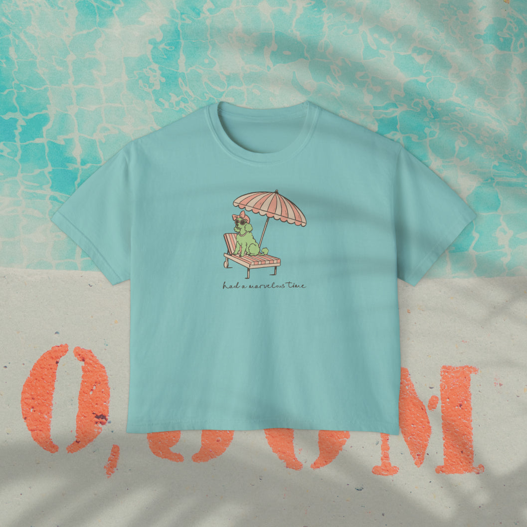 Marvelous Time Cabana Crop Top