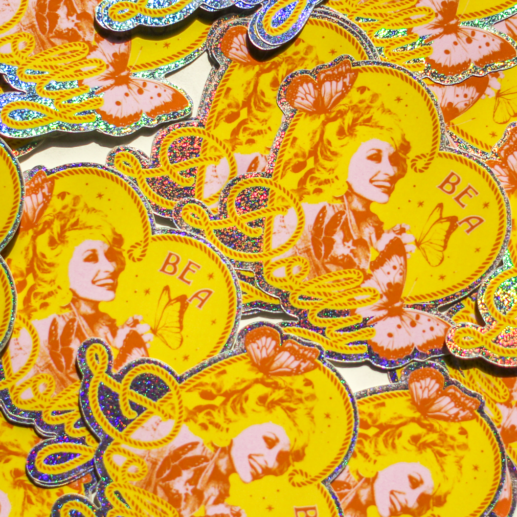 Be a Dolly Glitter Sticker