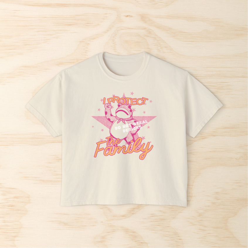 I Protect The Family Frog Crop Top