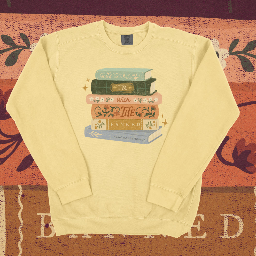 I'm With The Banned Lightweight Crewneck