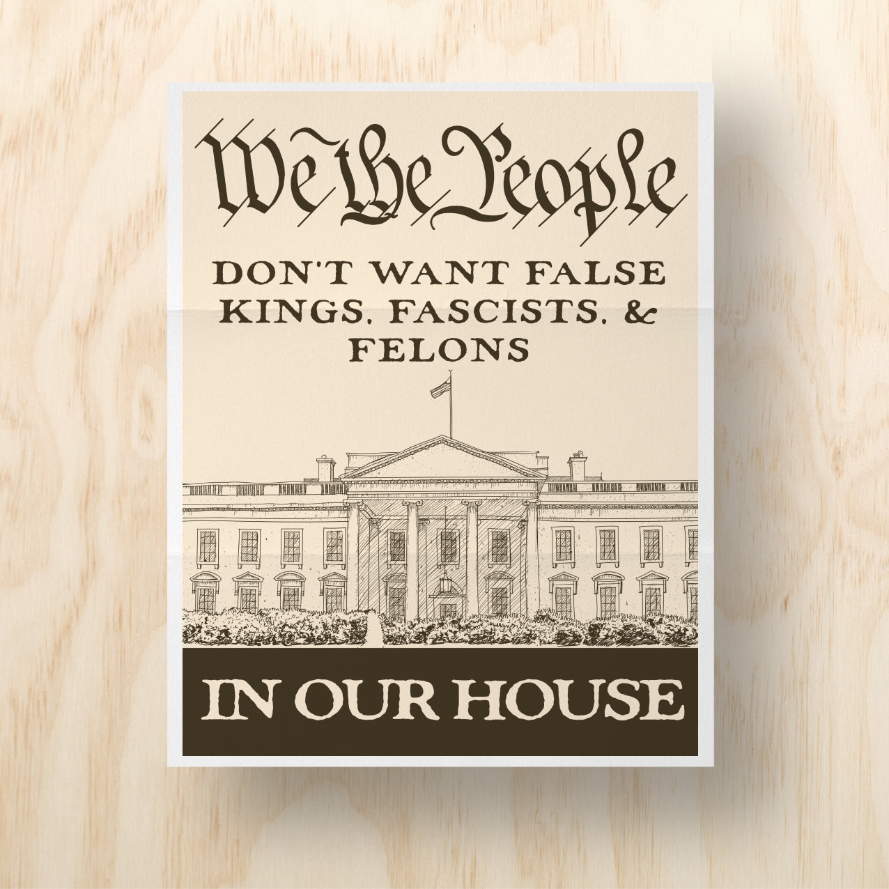 We The People Printable Protest Sign
