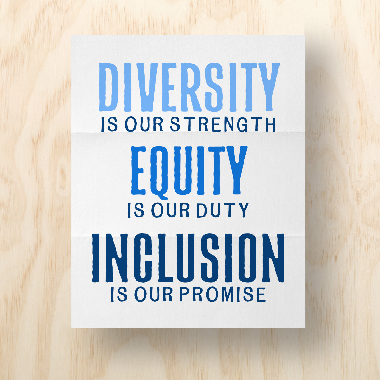 DEI Printable Protest Sign