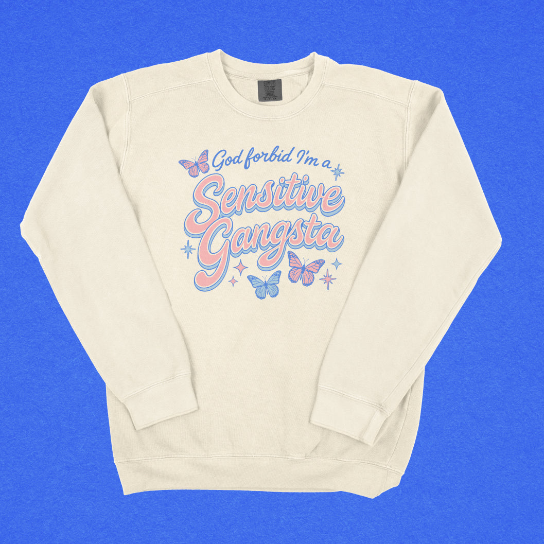 Sensitive Gangsta Lightweight Crewneck