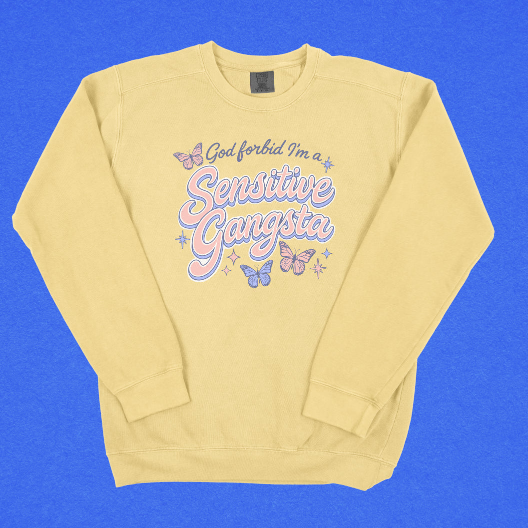 Sensitive Gangsta Lightweight Crewneck