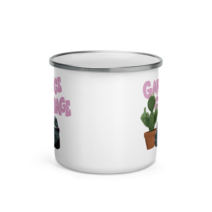 Garbage is Garbage Enamel Mug