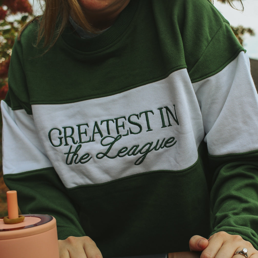 Green Game Day Classic Varsity Crewneck