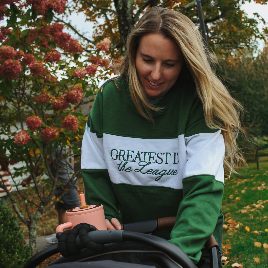 Green Game Day Classic Varsity Crewneck