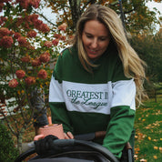 Green Game Day Classic Varsity Crewneck