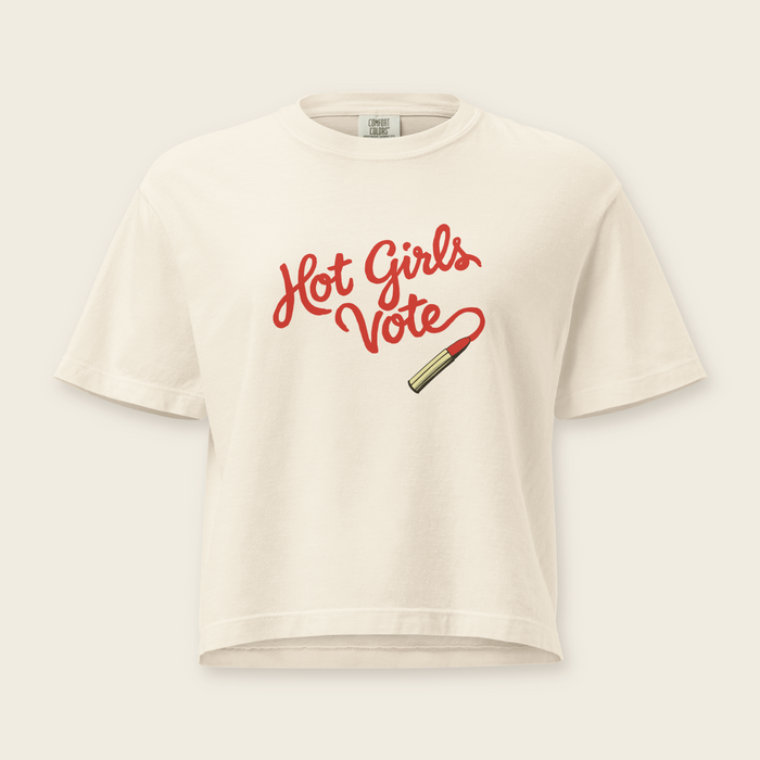 Hot Girls Vote Boxy Tee